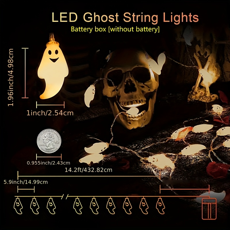 Battery Ghost LED String Light - огляд і ціна Led Fairy String Lights