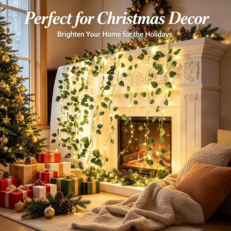 2M Artificial Leaf LED String  - огляд і ціна Led Fairy String Lights