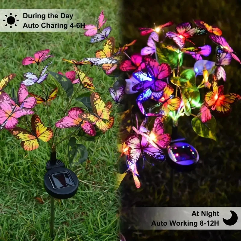 Solar LED Butterfly Garden Lig - огляд і ціна Christmas Lights Outdoor