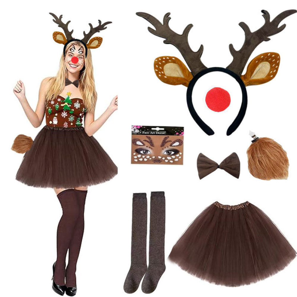 Christmas Reindeer Antler Head - огляд і ціна Reindeer Antlers Headband