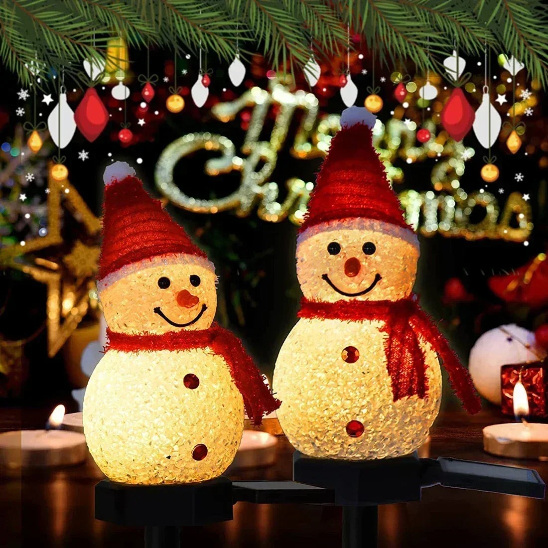 Christmas Snowman Solar Garden - огляд і ціна Christmas Lights Outdoor